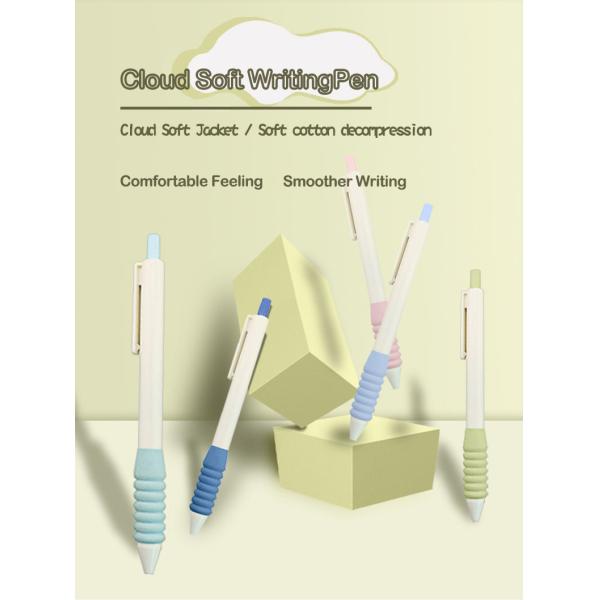 Sponge Grip Plastic Neutral Pen 0.5mm Simple Design Press Signature Pen