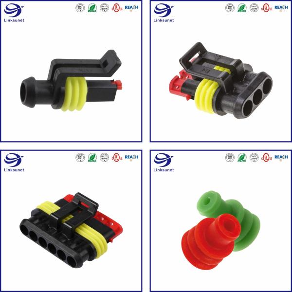 Superseal 1,5 соединителя 1 AMP взаимодействия замка TE защелки строки 6.0mm для автомобиля