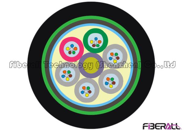 72 Strand GYTA53 Outdoor Fiber Optic Cable With Two PE Sheath / One Steel Tape