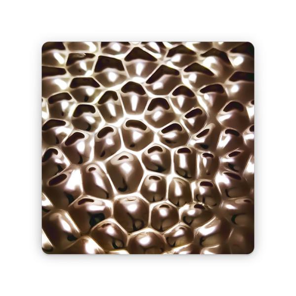 Grade 304 2B/BA finish 0.8mm Thickness Ripple Honeycomb stainless steel texture seamless metal plate