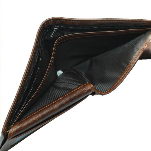 Customized Leather Men's Wallet with Hot Stamping Logo and RFID Blocking Technology