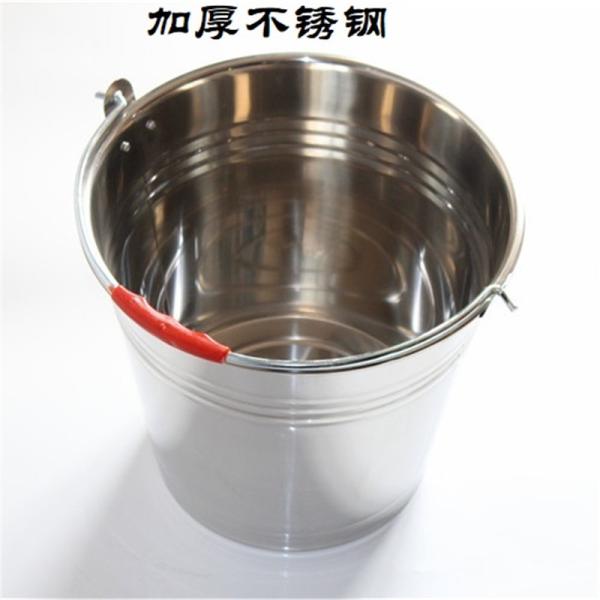 Customizable Height 204mm Base Dia 190mm Stainless Steel Calf Hutch Feeding Bucket With Scale