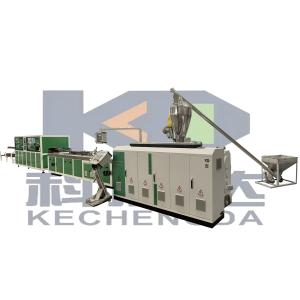 Семьзвездочная линия экструзирования профиля wpc / линия производства профиля wpc