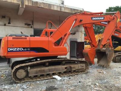A boa máquina usada DOOSAN DH220LC-7 2009 da máquina escavadora fez, pintura original