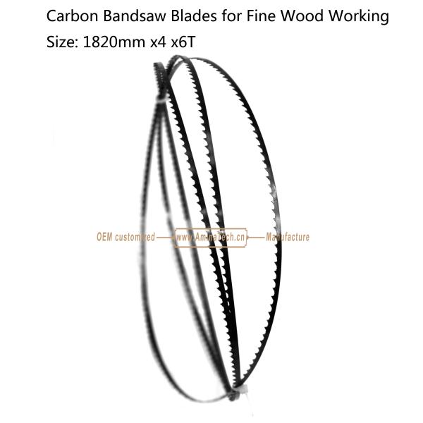 Carbon Bandsaw Blades for Fine Wood Working  Size: 1820mm x4x6T