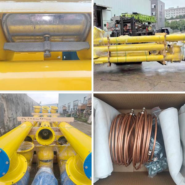 Customized Cement Screw Feeder with 7.5kw Motor and 6m or 9m Length for Concrete Batching Plants