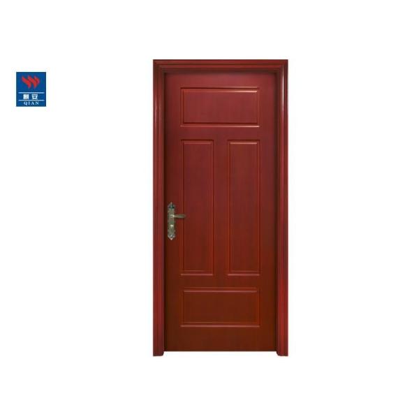 Fire Rated Solid PVC Wood Door Design Timber Hotel Interior Flush Door Fireproof Wood Door
