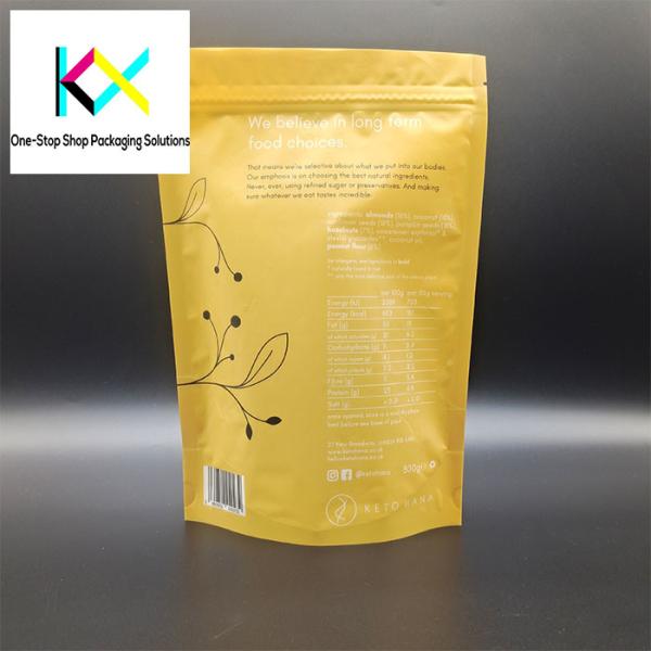 Customizable Plastic Pouch Food Packaging with Rotogravure Printing