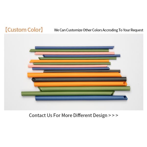 OEM factory Colorful Compostable Individually Wrapped packing Disposable PLA Straws