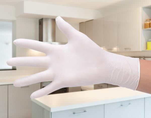 Soft Disposable Powder Free Latex Gloves Various Sizes ISO 13485 Standards