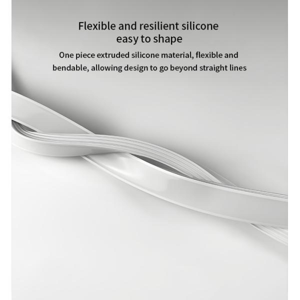 Anti Yellowing Silicone Cover For LED Light Strip Indoor Lighting 20*14mm