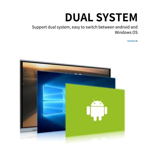 Интерактивная доска с плоской панелью Smart Touch Monitors TV 4K Ultra HD Screen с ПК для бизнеса и обучения