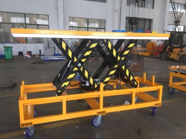 6 Wheeler 2200lbs  1500 Lbs 1000 Lb Electric Lift Table Cart Large