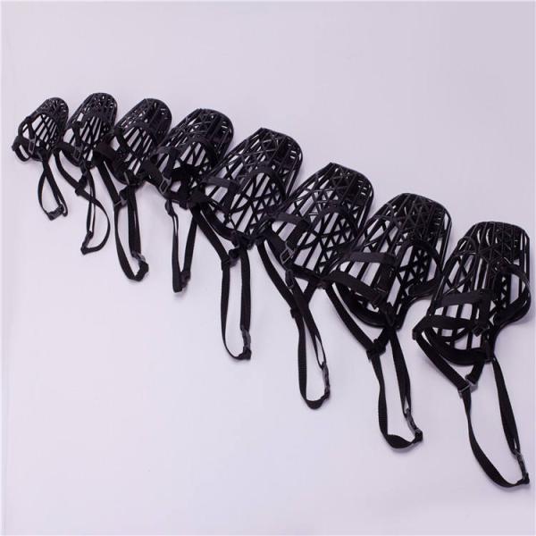 Cubierta para el hocico del perro de plástico ecológico Cubierta para la boca del perro que ladra ajustable