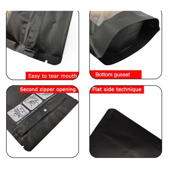 Dried Fruit Packing Gravure Printing Self Sealing Aluminum Foil Pouches