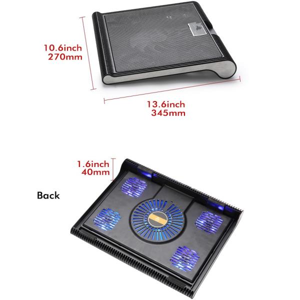 Notebook Cooler 360 Degree Rotating Laptop Stand 1.25W Input 47.35CFM Air Flow