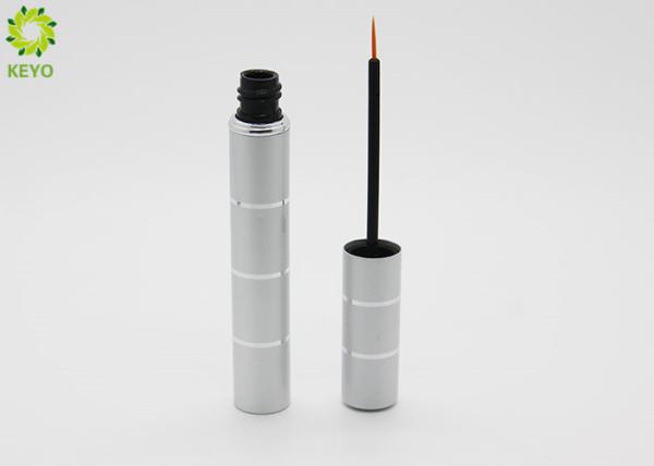 Cylindrical Aluminium Waterproof Eyeliner Pencil Silver Color With Applicator