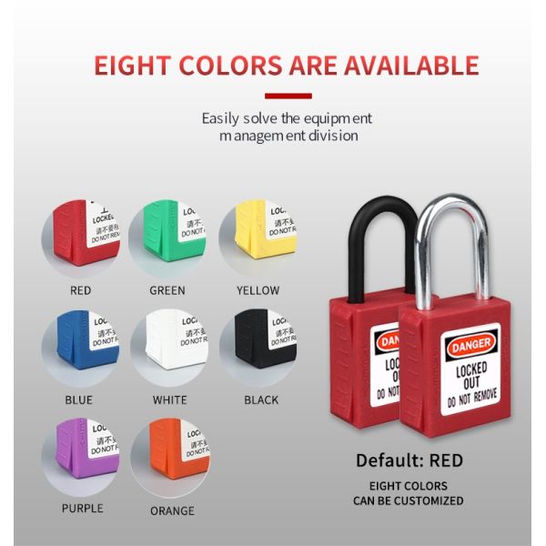 Rarlux High Quality Top Security Industrial Hardened Alloy Steel Shackle Padlock Keyed Eco-Friendly Solid Brass Cylinder Lockout