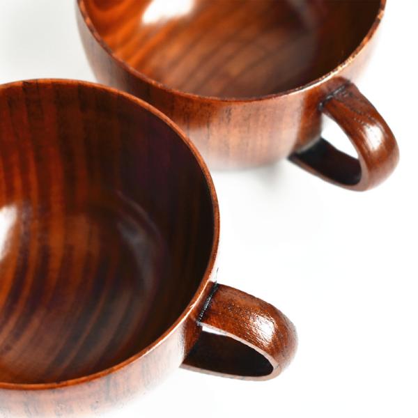 Jujube Natural Custom Wooden Coffee Mugs Tea Cup 250ml