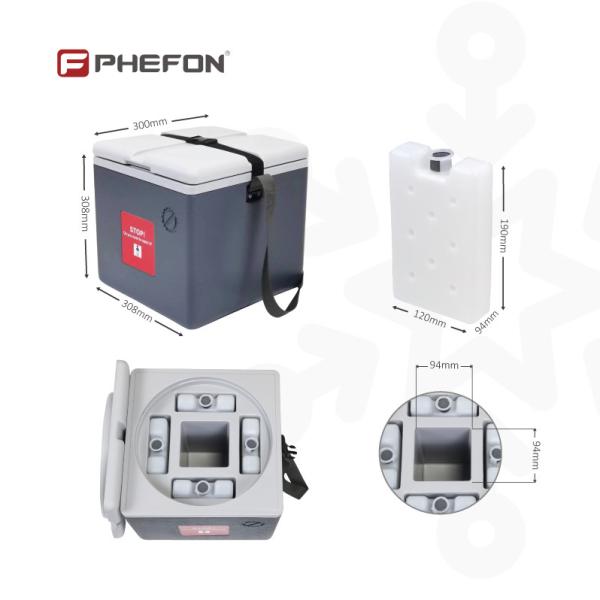 Freeze Free Phefon Vaccine Carrier Cold Boxes With Waterpacks