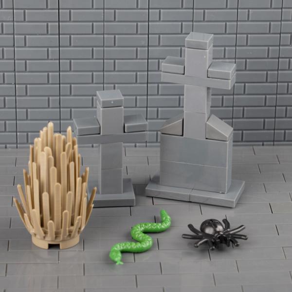 MOC bricks street view castle accessories flower bed for city construction decoration public park building blocks