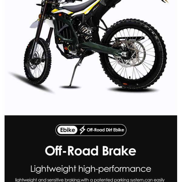 72V Electric Off-Road Motorcycles Max. Speed 80km/h Moto Electrique for Motor Vehicle