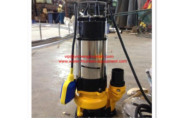 10m Head Automatic Sewage Pond Water Pumps With Floating Ball Control ON / OFF