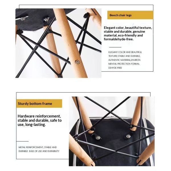Elegant Design Traditional Home Furniture Comfortable Popular Fabric Dining Chairs Durable Legs Leisure Accent Chair