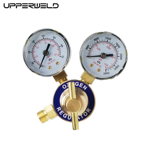 Professional Oxygen Regulator for Cutting and Welding Dual Gas Gauge Pressure Reducer