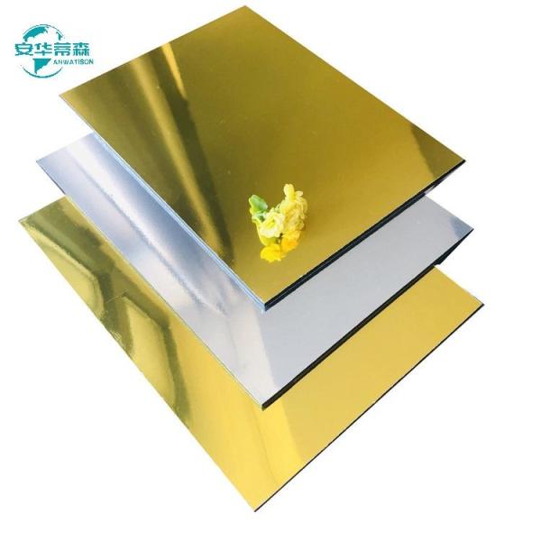 Customized 4mm Thickness Gold Mirror Acp Sheet For Versatile Applications