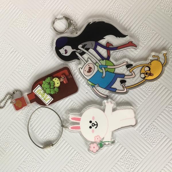 CNC Cut Anime Acrylic Charms UV Printing Attractive Personalized Custom Shaped