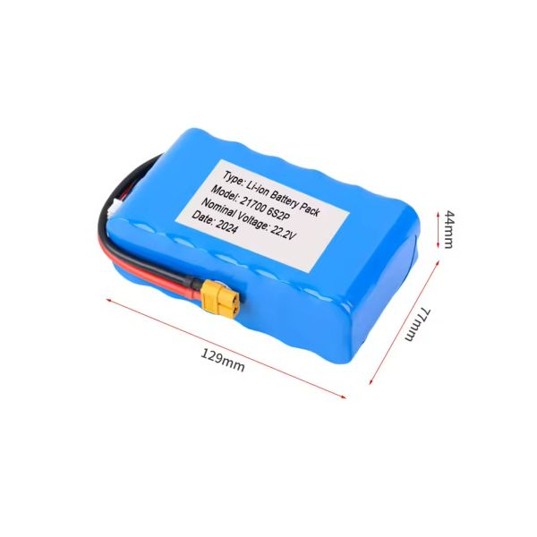 Long Endurance FPV Drone Battery 6S 22.2V 21700 Li Ion Battery Pack 15000‑30000mAh