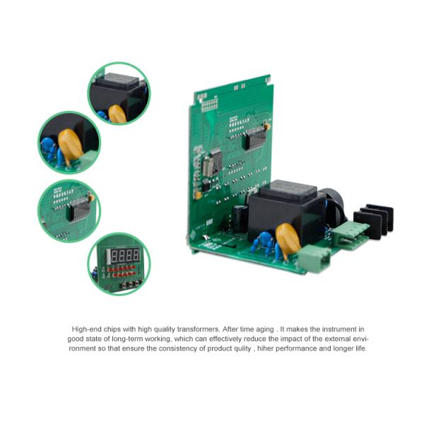 96*96mm Single Phase Intelligent A V HZ KWH Multifunction Power Meter with RS485