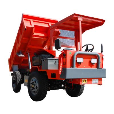 Caminhão basculante subterrâneo com rodas 3 toneladas 63HP 4x4 caminhão basculante para espaços apertados