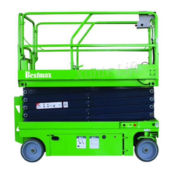 DC Motor Driving 5.8m Self-propelled Heavy Duty Scissor Lift Loading Capacity 230kg with Extension Platform
