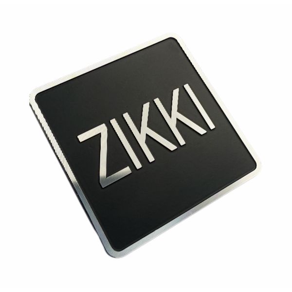 Custom Black Background Aluminum Diamond-cutting Nameplate