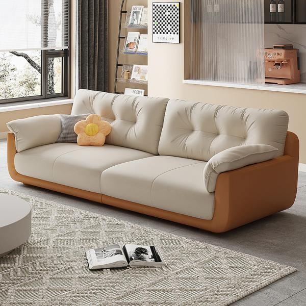 Nordico Feel of bread cloud shaped 1+2+3S Pomelohome Living Room Furniture Set Modern Couch tech cloth sofa sets