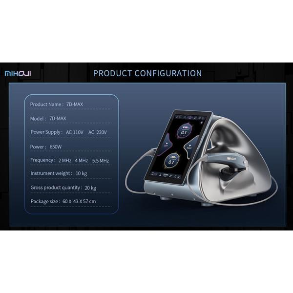 High Frequency Ultrasound Hifu Beauty Machine 2.0mm Cartridges For Face Lifting