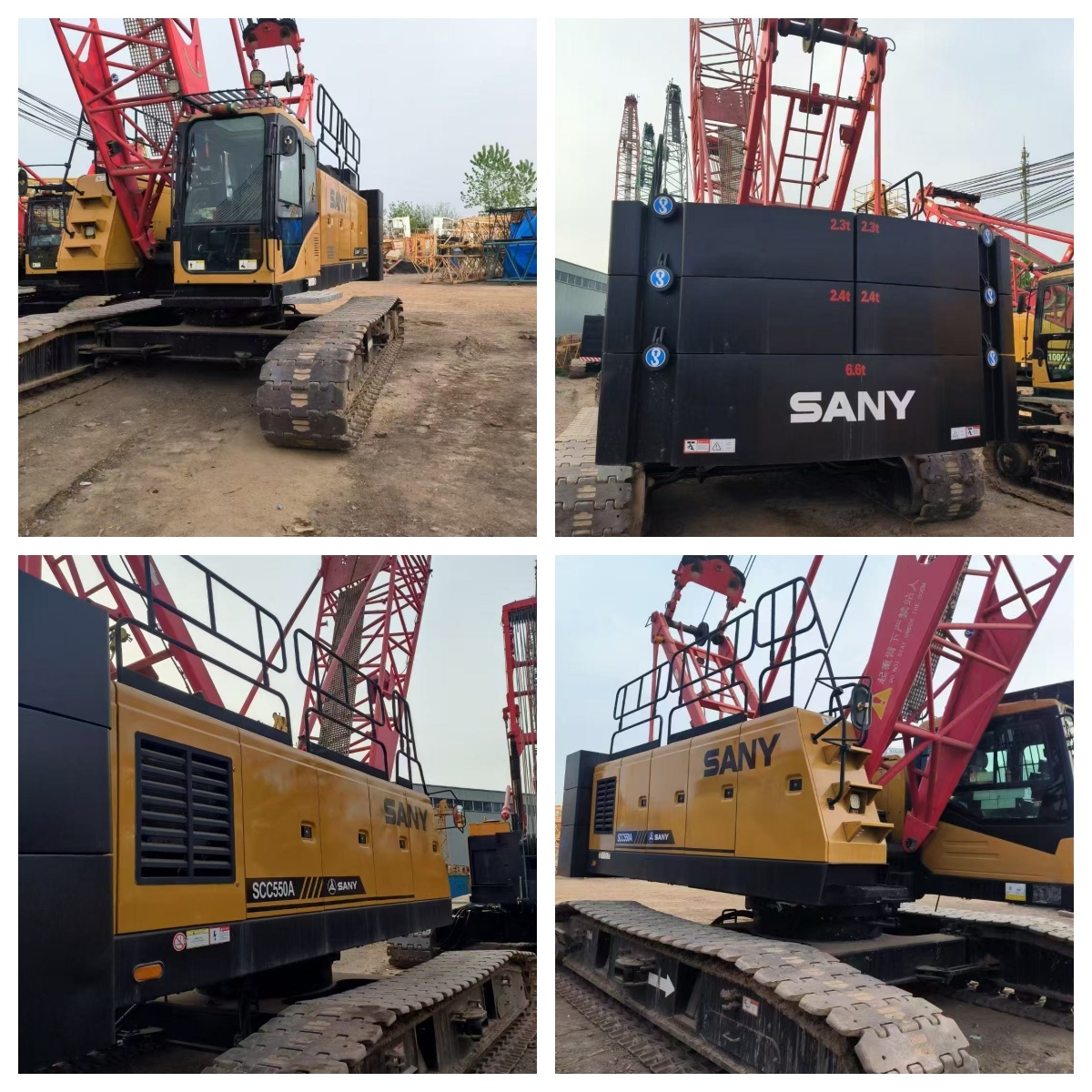 Used SANY SCC550A 55 Ton Crawler Crane Thorough Inspection Completed Fast Global Shipping SCC550A