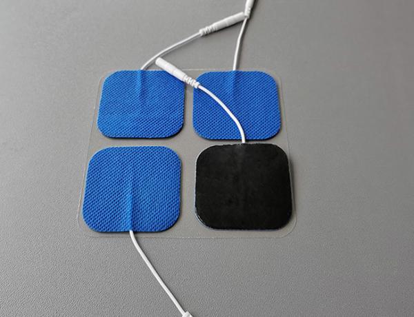 skin tightening tens electrodes 5X5cmBlue harmless cloth with physiotherapy equipments4 electrodes