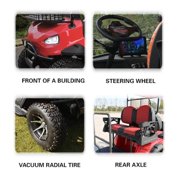 Lake Horse Electric Mini Golf Carts and UTVs with Unique Tail Caddie Design AC Controller
