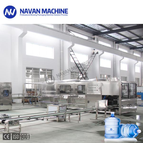 PLC 300BPH 5 Gallon Pure Water Bottle Filling Machine Corrosion Resistant