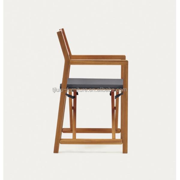 Emballage du courrier Chaise extérieure moderne nordique avec bois massif et design pliable