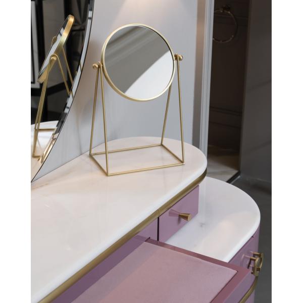 Mirrored Makeup Vanity Desk Dressing Table Chair Set ODM