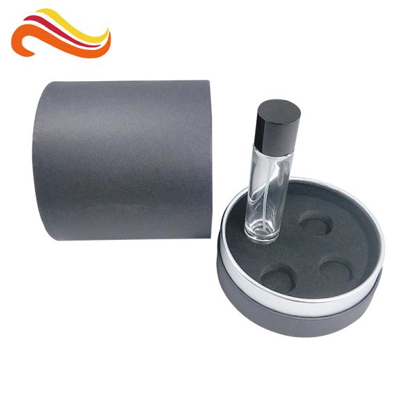 Customized Gold Stamping Logo  Cardboard Round Tube Cylinder Gift Box Packaging