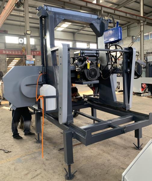 Wood Cutting 1600mm Mobile Bandsaw Horizontal Band Saw SawMill Machine