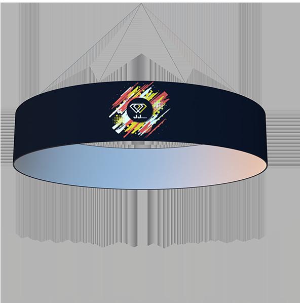 Aluminum Skytube Trade Show Ceiling Banners 5ft Tension Fabric Hanging Signs
