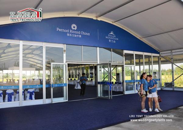 1000 People Party Tent Outdoor Event Tent With Glass Wall  20x50m Aluminum Tent