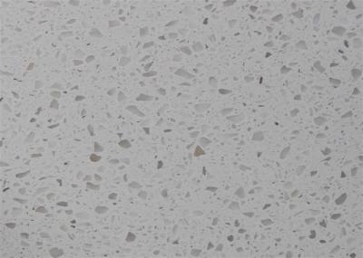 White Engineered Artificial Quartz That Looks Like Marble Countertop Waterproof 7 Mohs Hardness