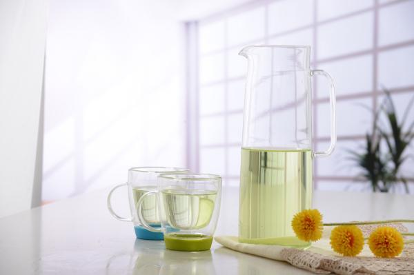 Double wall glass, Heat-resistant  glass teapot, borosilicate glass tea set, Espresso, Latte, Cappuccino cup